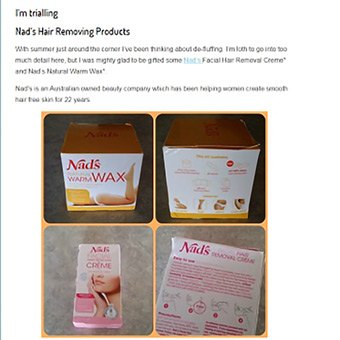 I'm Trialing - Nads Hair Removal